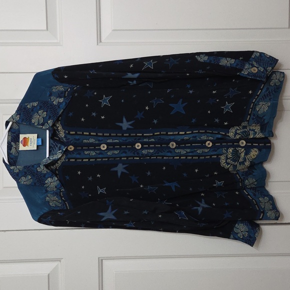 ❌❌❌ SOLD ❌❌❌FARM Rio By Anthropologie Button Up Blouse/ Medium - Picture 2 of 8